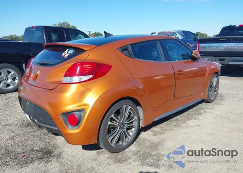 2016 Hyundai Veloster Turbo z USA, uszkodzony, nr VIN KMHTC6AE9GU278914